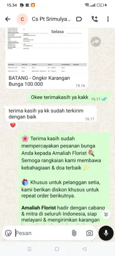 Testimonial Papan Bunga rangkasbitung barat