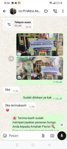 Testimonial Papan Bunga rangkasbitung barat