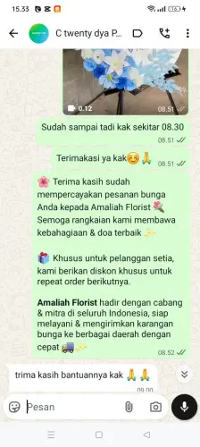 Testimonial Standing Flower rangkasbitung barat