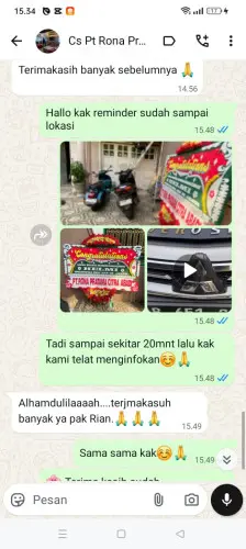 Testimonial Papan Bunga rangkasbitung barat